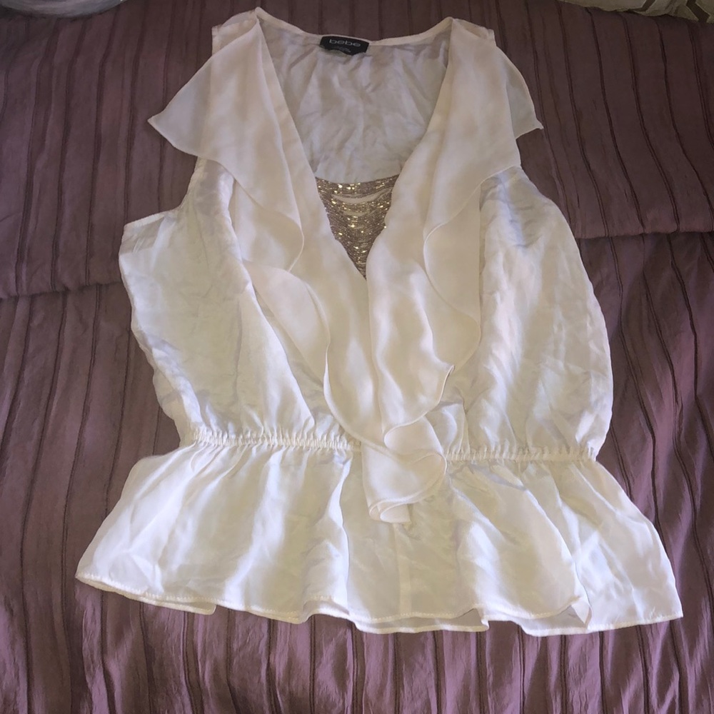 Bebe peplum top
